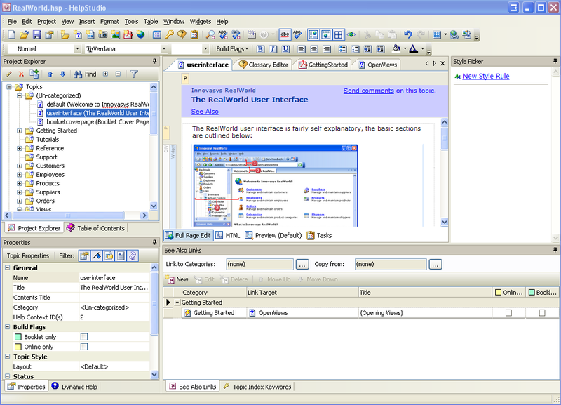 HelpStudio Screenshot